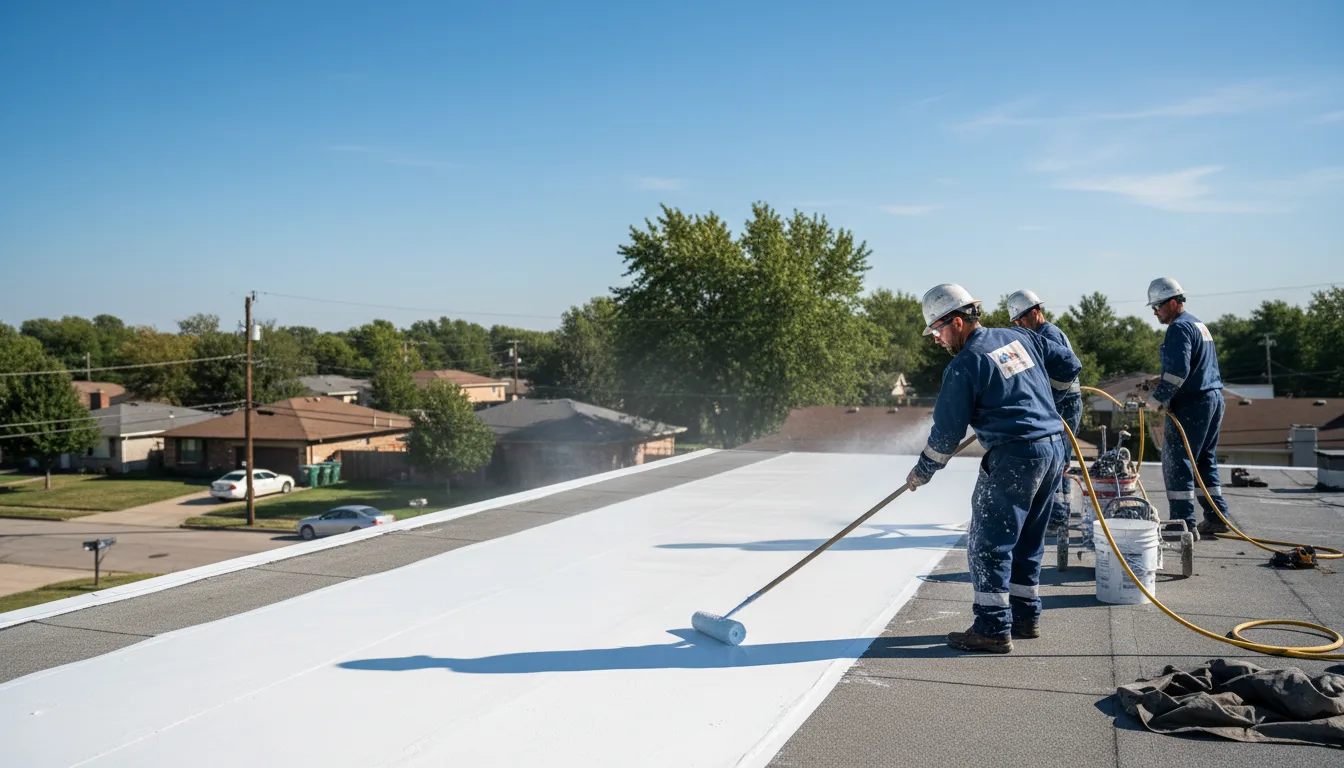 Commercial roof coating in Wawaka, IN near me